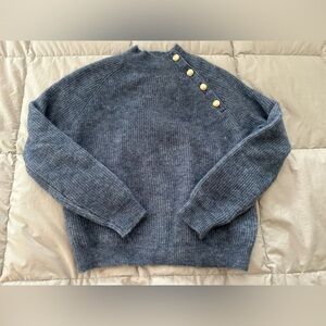 Sezane Trudy Jumper Sweater, Vintage Blue (small)